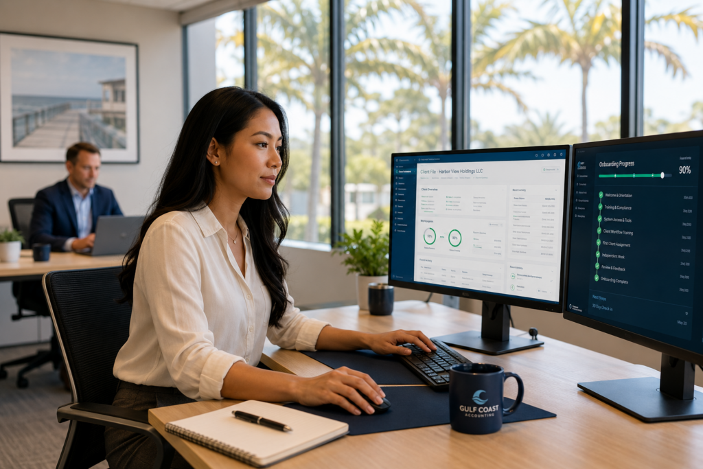 90 day accounting onboarding plan