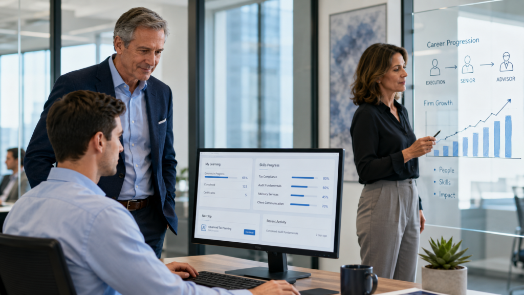 Collaborative corporate mentoring session