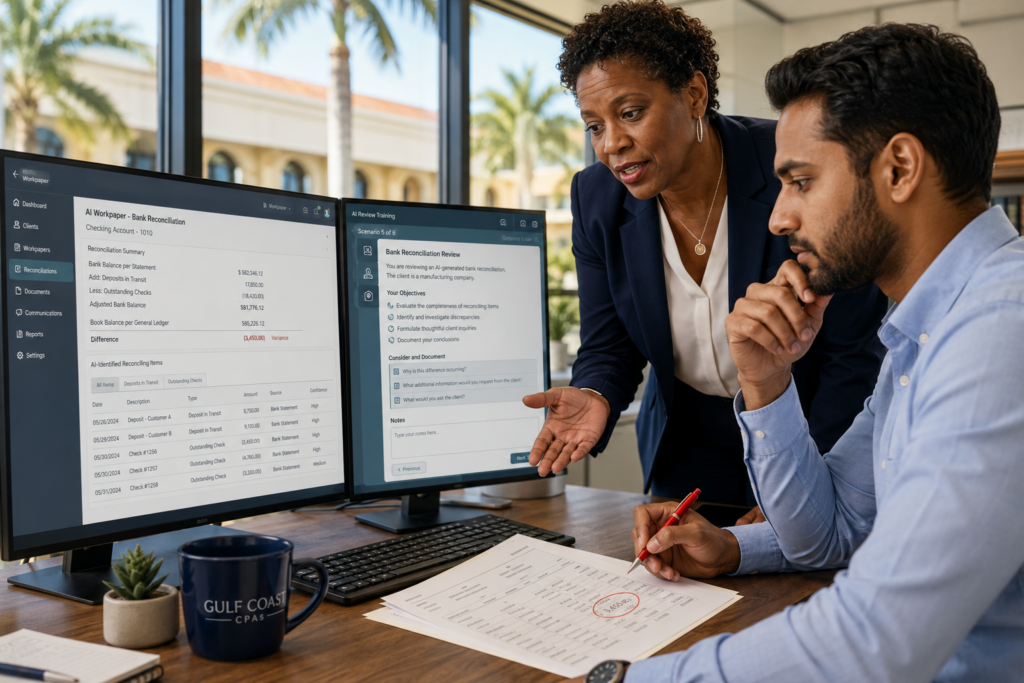 Collaborative office analysis session
