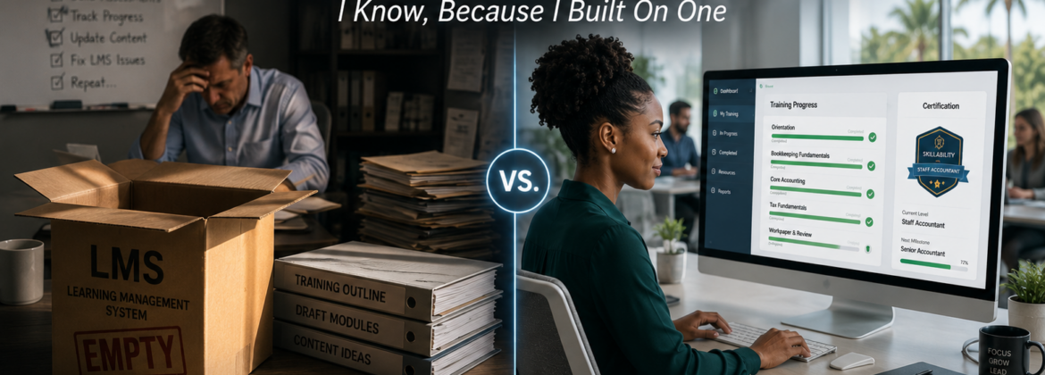LMS comparison empty box vs complete solution