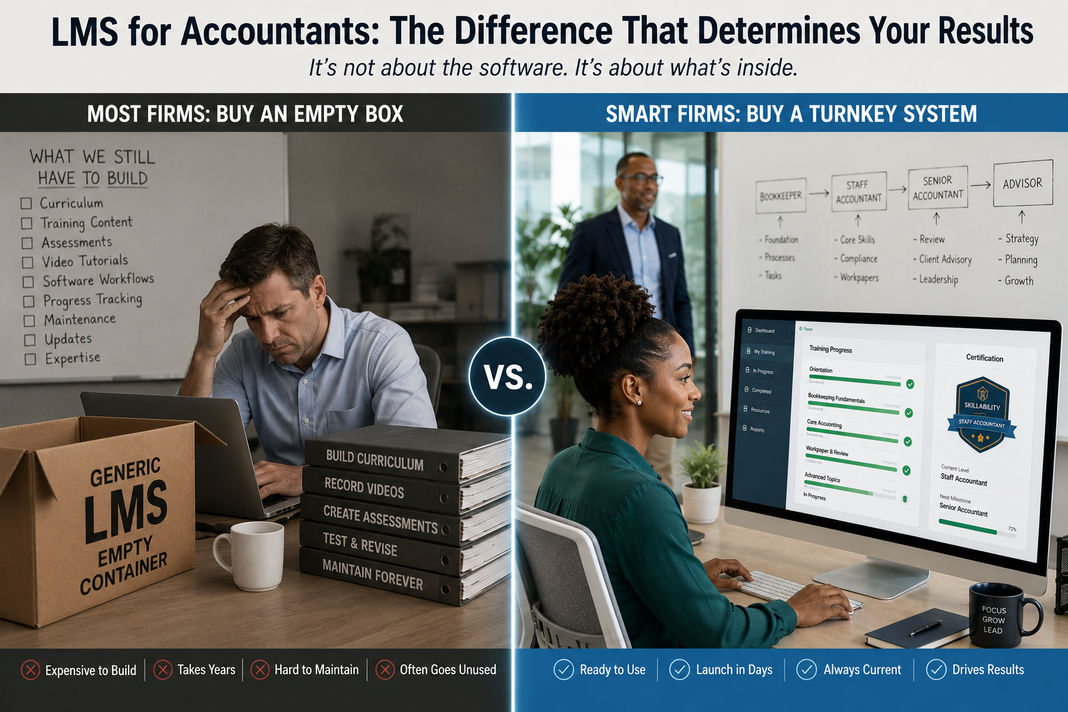 LMS for accountants comparison of systems