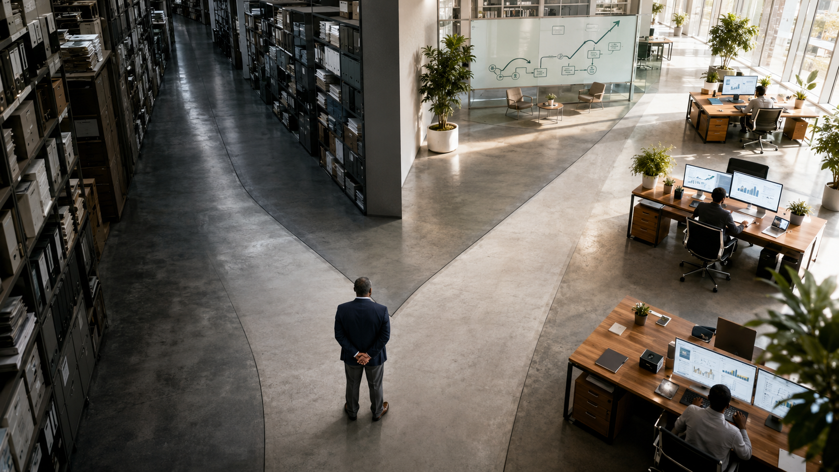 The decision point in the office