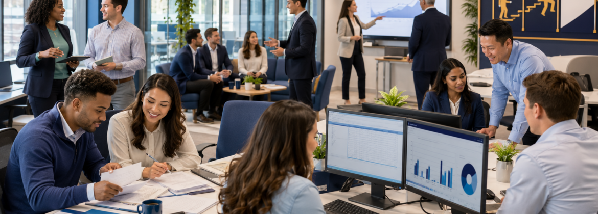 Accounting interns completing structured training, meaningful work, feedback, mentoring, and career development inside a CPA firm.