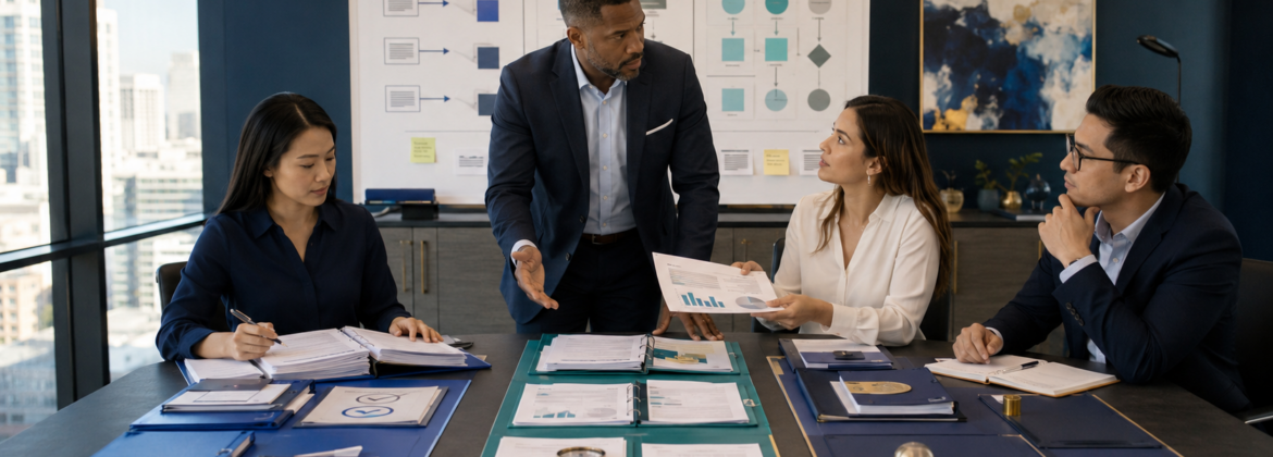 Accounting manager deciding which CPA firm responsibilities to hand off, review, or retain based on capability, authority, and risk.