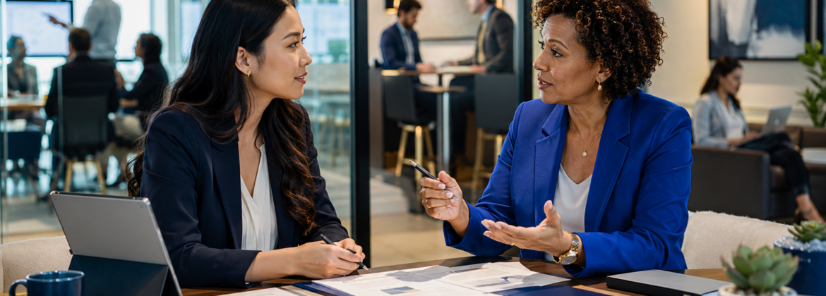 Accounting mentor helping an emerging CPA develop judgment, career goals, relationships, and readiness for greater responsibility.