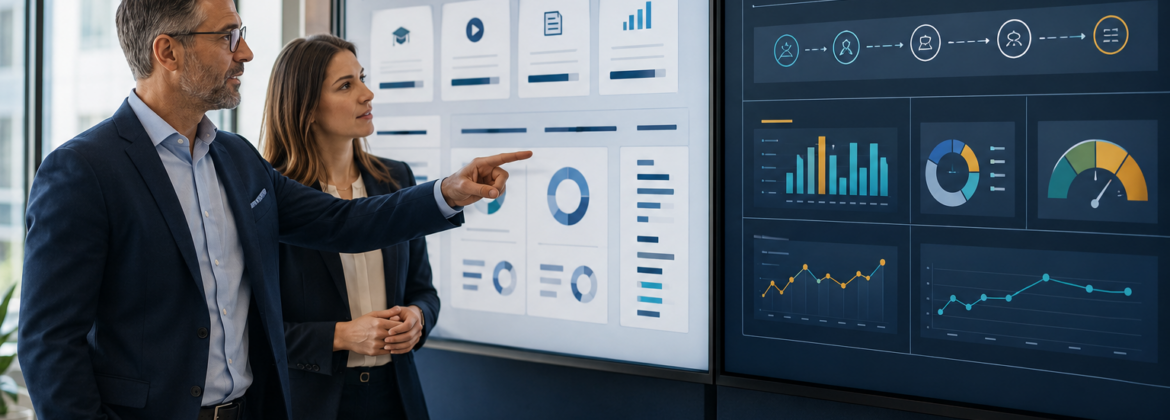 CPA firm comparing course-tracking training software with accounting capability development and review-readiness metrics.