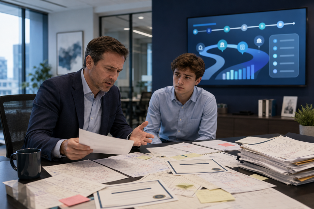 CPA firm replacing informal review notes and CPE tracking with a structured accountant development plan.