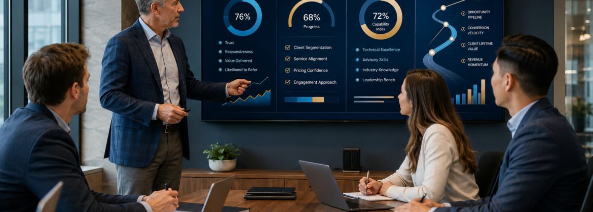 CPA firm team connecting business development growth to staff capability, advisory readiness, and client confidence.