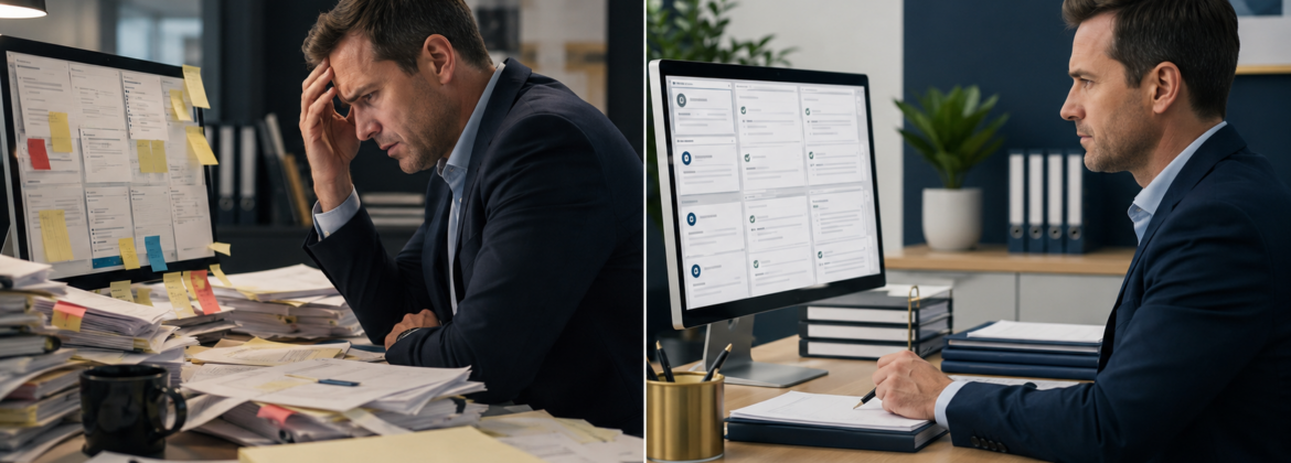 Comparison between a completed accounting workpaper and a clear, supported, review-ready workpaper.