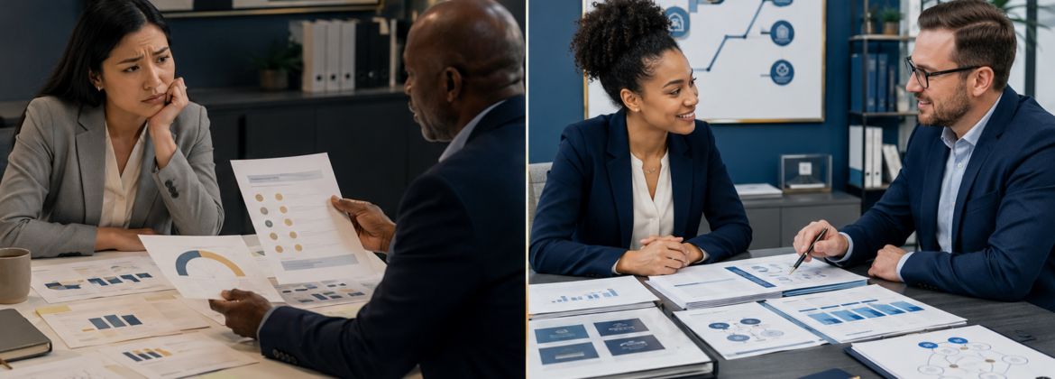 Comparison between a vague accounting employee rating and an evidence-based review of results, capability, judgment, and readiness.
