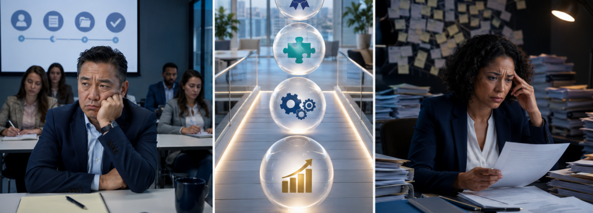 Comparison between repeating entry-level training and granting an experienced accountant responsibility before validating firm-specific readiness.
