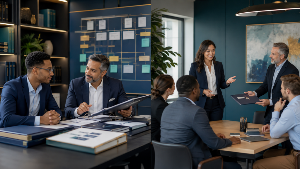 Comparison of onboarding needs for an externally hired accounting manager and an internally promoted manager.