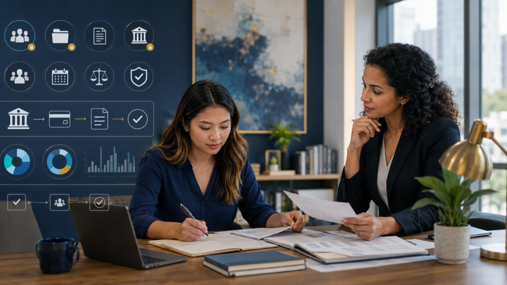 New bookkeeper completing a review-ready monthly accounting workflow in Accounting CS.