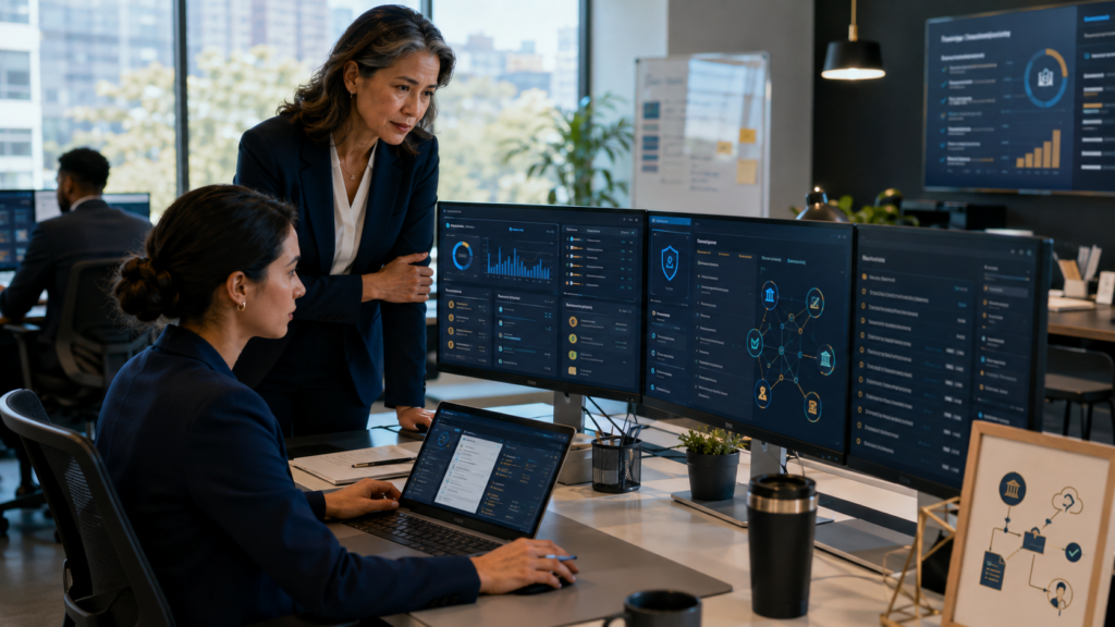 Accounting firm employee progressing from Xero certification to complete client-ready accounting work.