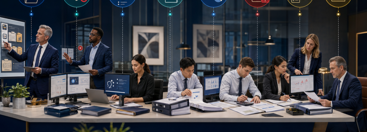 CPA firm professionals governing AI-generated accounting work through approved tools, client-data controls, source verification, professional review, and named human approval