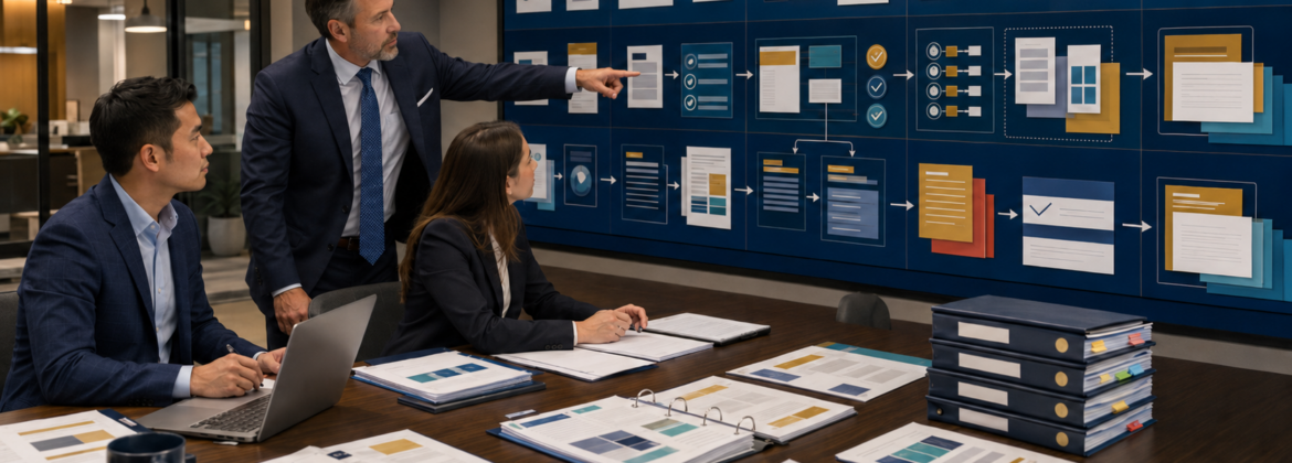 CPA staff accountants preparing a review-ready Form 1120 C corporation tax return using reconciled books, book-to-tax workpapers, Schedule L, Schedule M-1, depreciation, tax payments, and carryforwards