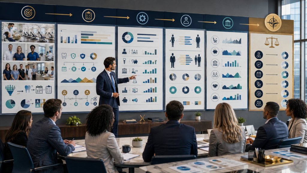 CPA manager training accountants to connect dental production, insurance adjustments, collections, hygiene capacity, staffing, lab and supply costs, cash flow, tax, and practice-owner decisions