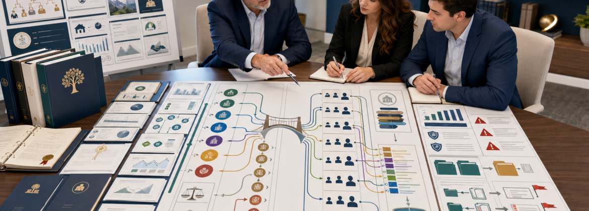 CPA staff accountants preparing a review-ready Form 1041 fiduciary return using the governing instrument, fiduciary accounting records, DNI, Schedule B, beneficiary distributions, K-1s, and entity tax workpapers