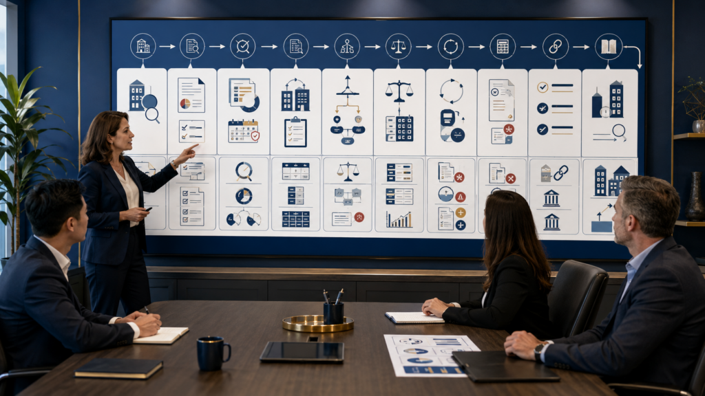 CPA manager training staff accountants to trace an ASC 842 contract through lease identification, lease term, classification, discount rate, right-of-use asset, lease liability, journal entries, modifications, disclosures, and monthly reconciliation