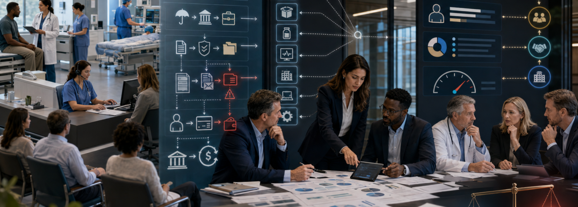 CPA firm staff analyzing medical practice payer mix, physician production, claims, collections, staffing costs, overhead, cash flow, and owner economics