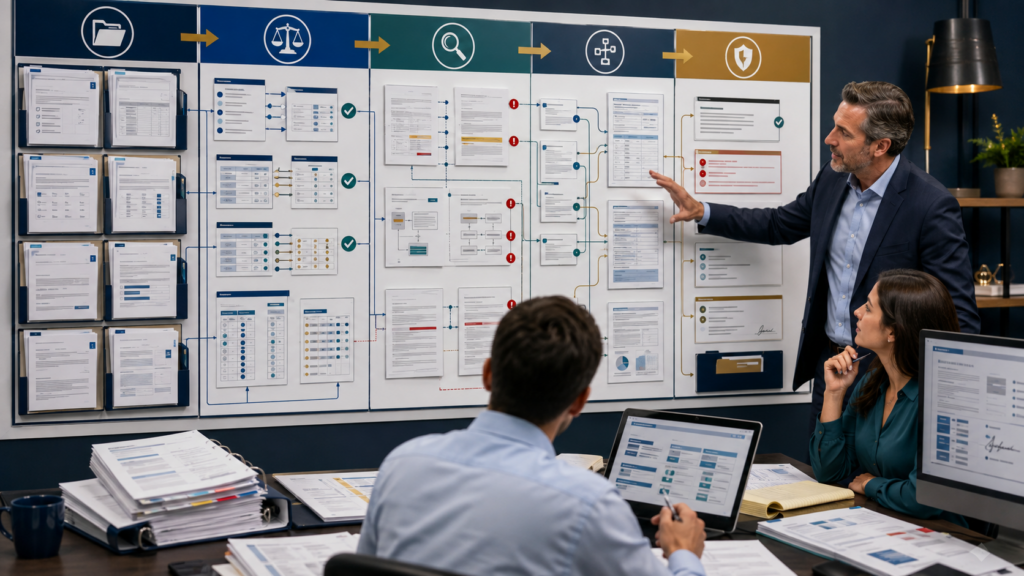 CPA manager training staff accountants to tie sources, reconcile data, analyze tax treatment, cross-reference returns, and explain conclusions