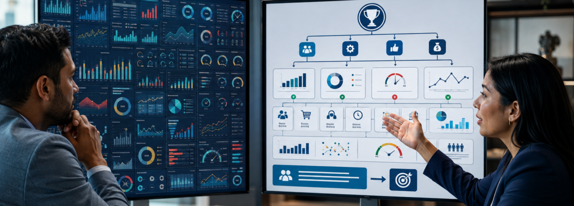 CPA advisor replacing an overloaded KPI dashboard with a focused set of metrics tied to a client management decision