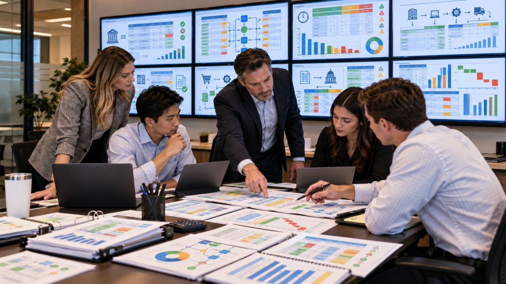 CPA manager training staff accountants to clean client data, build controlled Excel formulas, reconcile accounts, create PivotTables, use Power Query, review exceptions, and produce review-ready workpapers