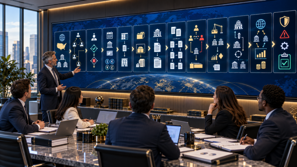 CPA tax manager training staff accountants to build a Form 8865 filing architecture from foreign partnership ownership and filer categories through K-2 K-3, Schedule N, property transfers, section 721(c), ownership events, and review tie-outs