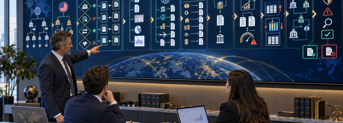 CPA tax staff building a review-ready Form 8865 foreign partnership filing architecture from ownership and filer categories through partnership schedules, K-2 and K-3, related transactions, section 721(c), property transfers, ownership changes, and penalty controls