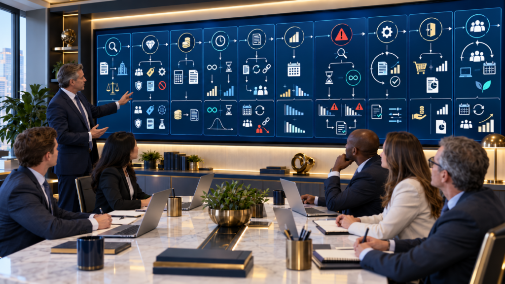 CPA manager training staff accountants to apply ASC 350 from intangible asset recognition and useful-life classification through amortization, impairment, reassessment, derecognition, and disclosure