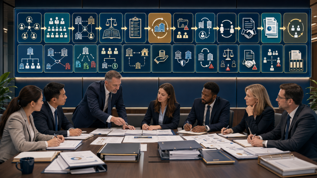 CPA manager training staff accountants to identify related parties, map transactions, apply underlying GAAP, reconcile due-to and due-from balances, eliminate consolidated activity, and prepare ASC 850 disclosures